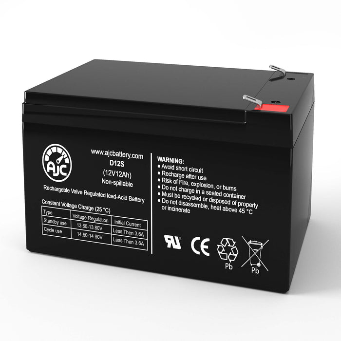 Zap New Century 12V 12Ah Electric Bicycle Replacement Battery