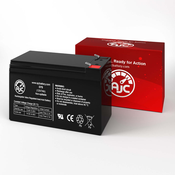 Power Kingdom PS7.5P-12 12V 7Ah Sealed Lead Acid Replacement Battery