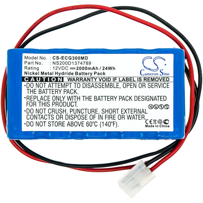 Cardipia 800C ECG-101A ECG-300A Medical Replacement Battery