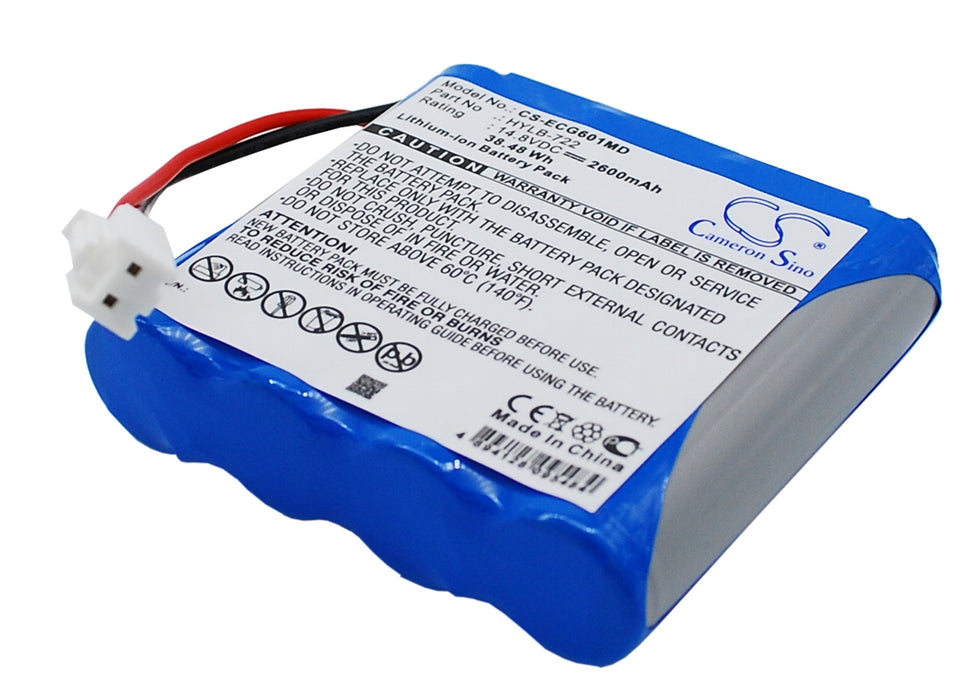 Biocare ECG-6010 ECG-6020 iE6 2600mAh Medical Replacement Battery