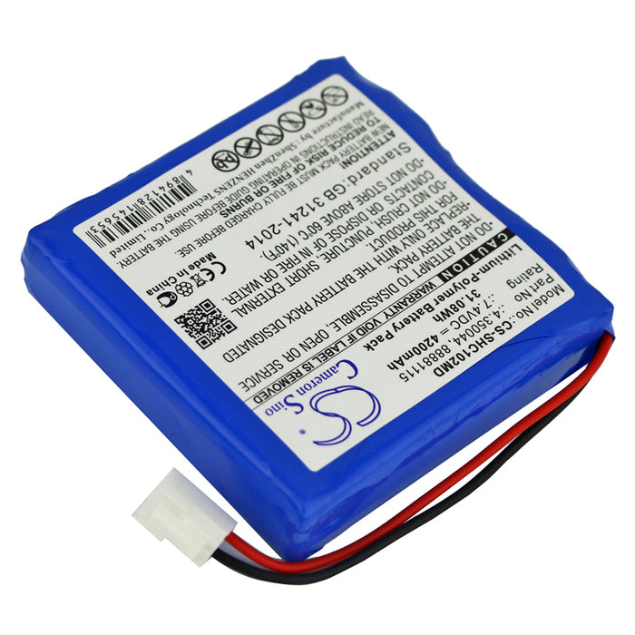Schiller Cardiovit AT102+ ECG AT102 + MS-2007 MS-2010 MS-2015 Medical Replacement Battery