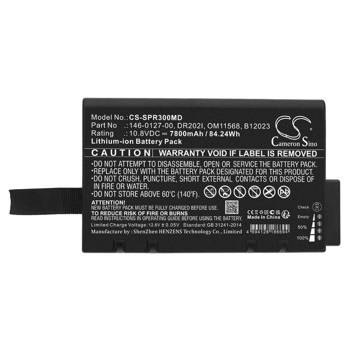 Spacelabs mCare300 mCare300D Medical Replacement Battery