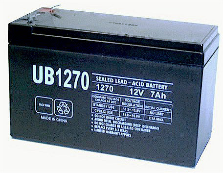UPG 12V 7Ah Sealed Lead Acid - AGM - VRLA Battery - F1