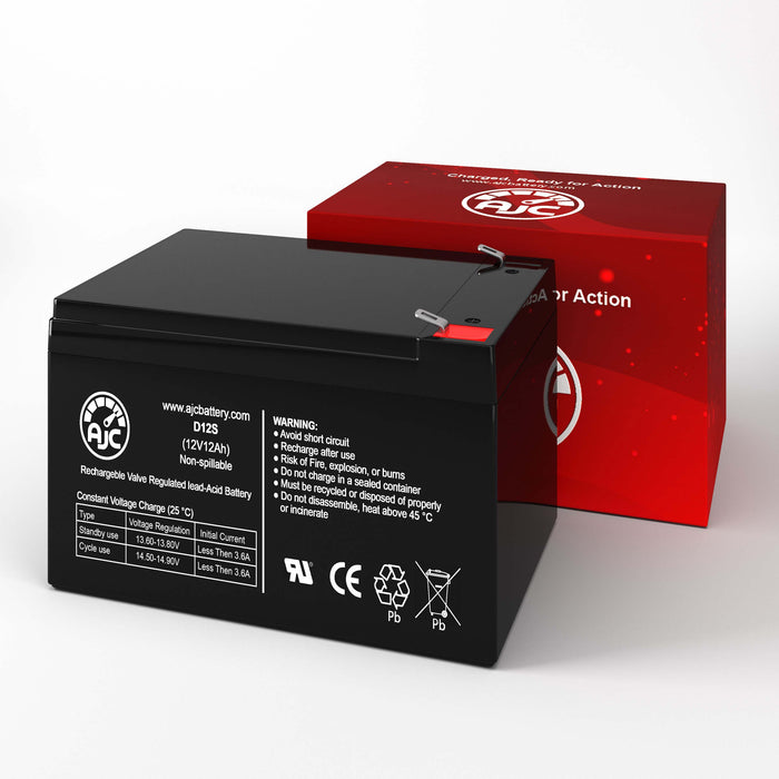 Merits Pioneer V 12V 12Ah Mobility Scooter Replacement Battery-2