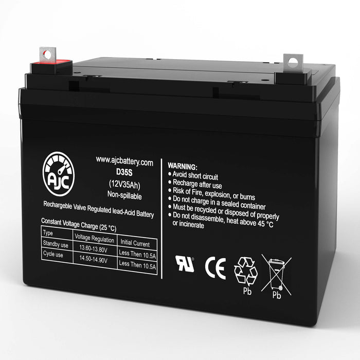 Invacare AGM1234T 12V 35Ah Wheelchair Replacement Battery