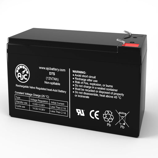 Powervar ABCEG251-22 12V 7Ah UPS Replacement Battery