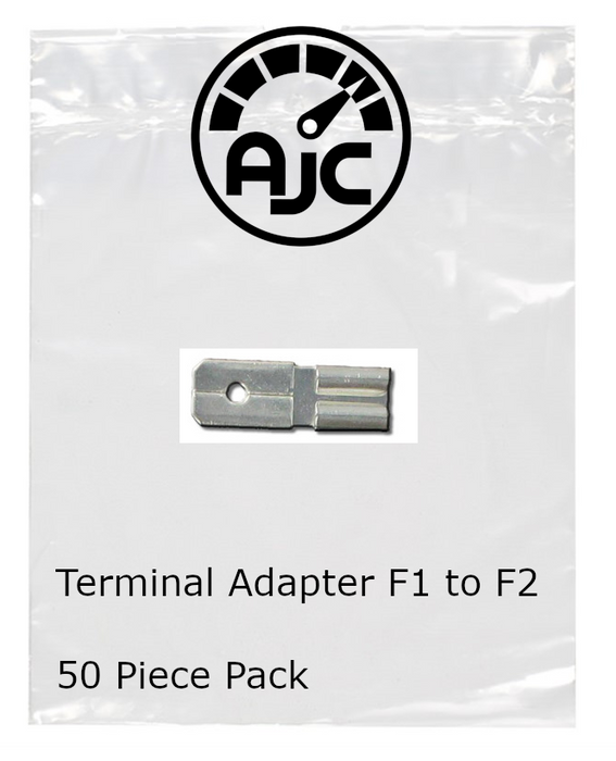 AJC F1 To F2 Terminal Adapters - 50 Piece Pack