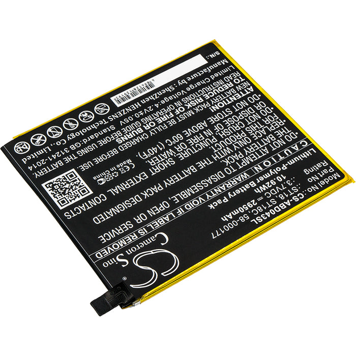 Amazon B01GEW27DA Kindle Fire 7in Kindle Fire 7th Generation 201 SR043KL SR04KL Tablet Replacement Battery-2