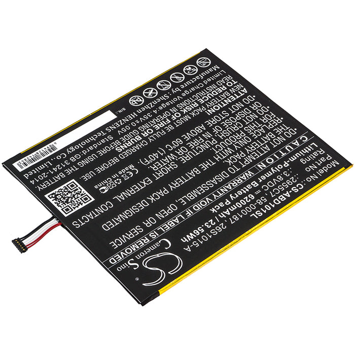 Amazon Kindle Fire HD 10.1 Kindle Fire HD 10.1 7th M2V3R5 SL056ZE Tablet Replacement Battery-2