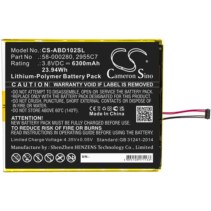 Amazon Kindle Fire HD 10.1 9th M2V3R5 Tablet Replacement Battery-3