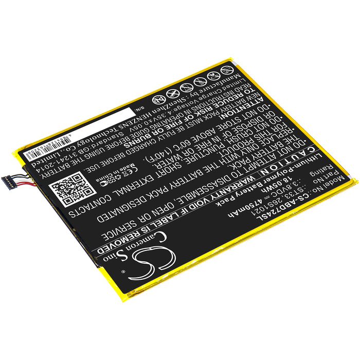 Amazon K72LL3 K72LL4 Kindle Fire HD 8th Tablet Replacement Battery-2