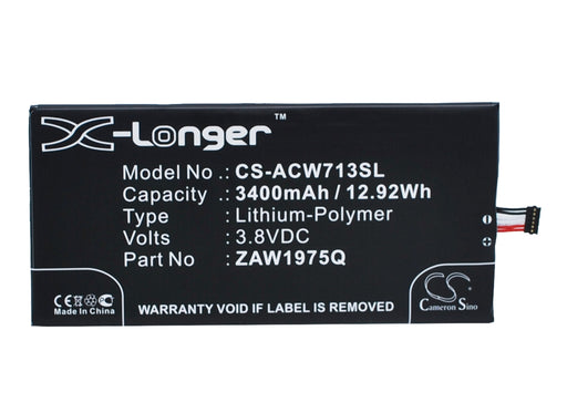 Acer A1-713 A1-713HD Iconia Tab 7 Replacement Battery-main