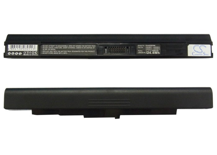 Acer Aspire One 531 Aspire One 751 Aspire One 751-Bk23 Aspire One 751-Bk23F Aspire One 751-Bk26  2200mAh Black Laptop and Notebook Replacement Battery-5