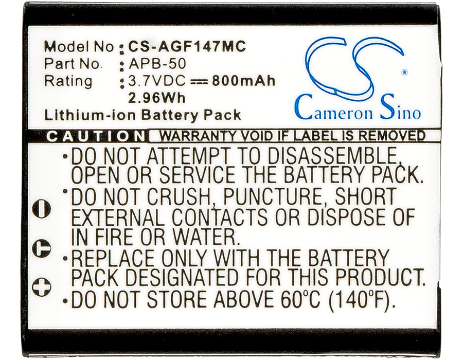 Agfa Optima 147 Camera Replacement Battery-5