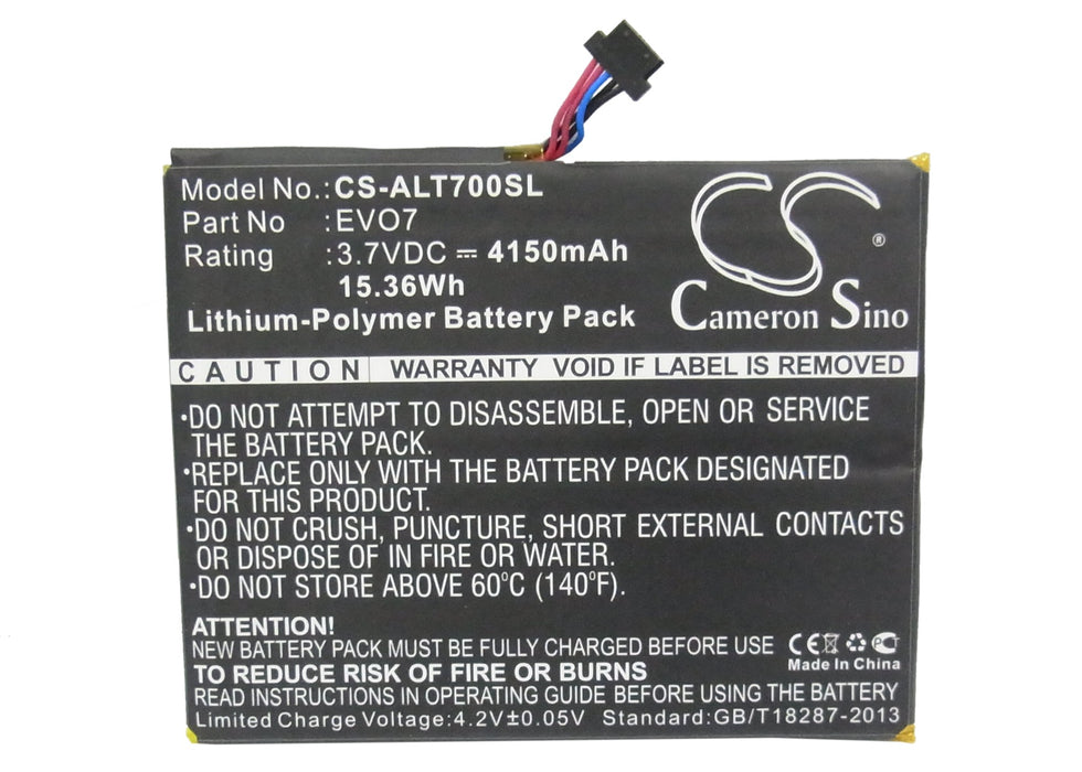Alcatel One Touch EVO 7 OT-T70 T70-2AALDE1 Tablet Replacement Battery-5