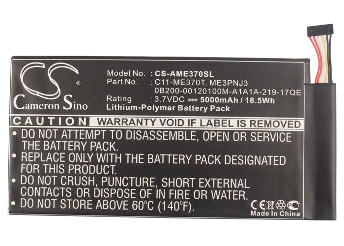Asus 110-0329H K001 ME301T ME301T-A1 MeMO Pad ME301T MeMO Pad ME301T 16GB Memo Pad Smart 10in Memo Pad Smart 10.1 Memo Smar Tablet Replacement Battery-5