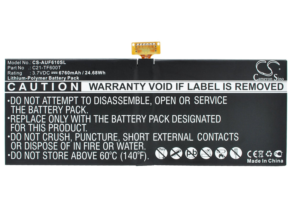 Asus VivoTab TF600TL Tablet Replacement Battery-5