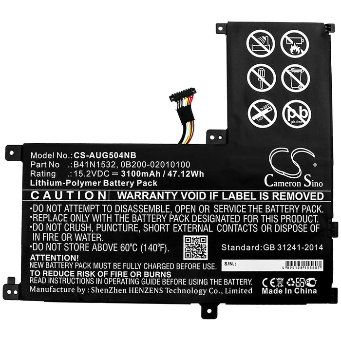 Asus Q504U Q504UA Q504UA-BBI5T12 Q504UA-BHI5T13 Q504UA-BHI7T21 Q504UA-BI5T26 Q504UAK Q534UA UX560UA UX560UA-1B Laptop and Notebook Replacement Battery-3