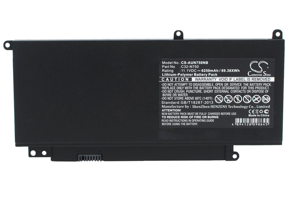 Asus N750 N750J N750JK N750JK-1A N750JK-DB71 N750J Replacement Battery-main