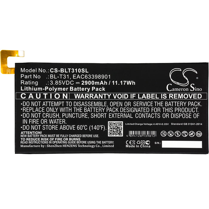 LG G Pad F2 8.0 G Pad F2 8.0 LTE LK460 Tablet Replacement Battery-3