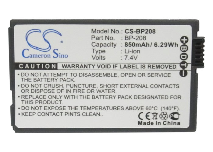 Canon DC10 DC100 DC20 DC201 DC21 DC210 DC22 DC220 DC230 DC40 DC50 DC51 DC95 Elura100 FVM300 iVIS DC200 iVIS DC22 IXY DVS1 M Camera Replacement Battery-5
