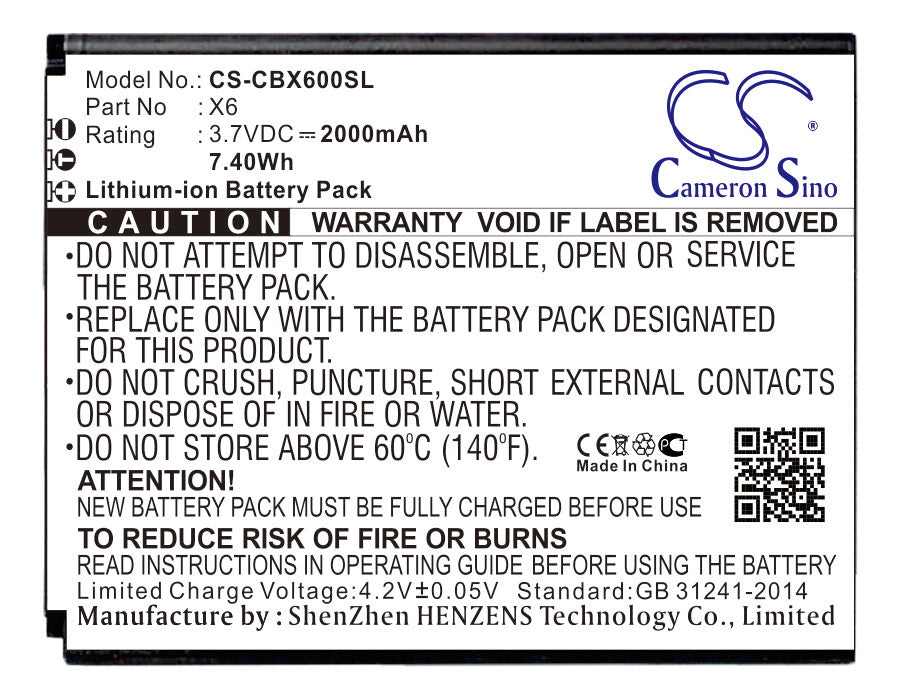 Cubot X6 Replacement Battery-main