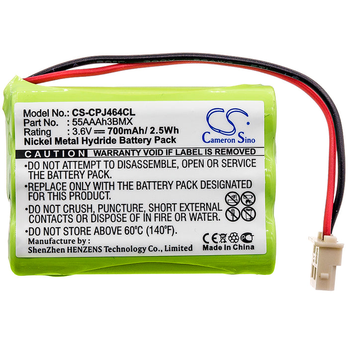 Cortelco 586002TP227F 700mAh Cordless Phone Replacement Battery-3