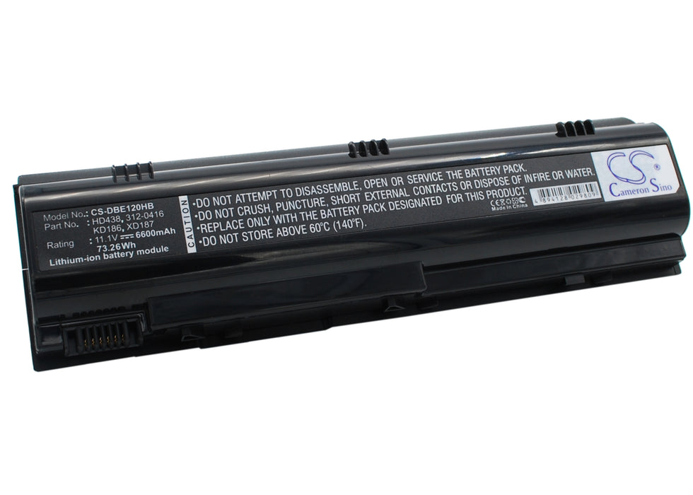 Dell Inspiron 1300 Inspiron B120 Inspiron B130 6600mAh Laptop and Notebook Replacement Battery-2