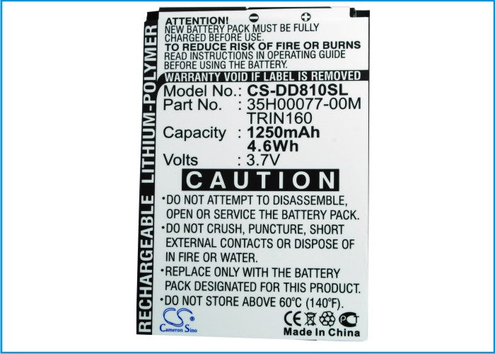 Audiovox PPC6800 PPC-6800 VX6800 1250mAh Mobile Phone Replacement Battery-5
