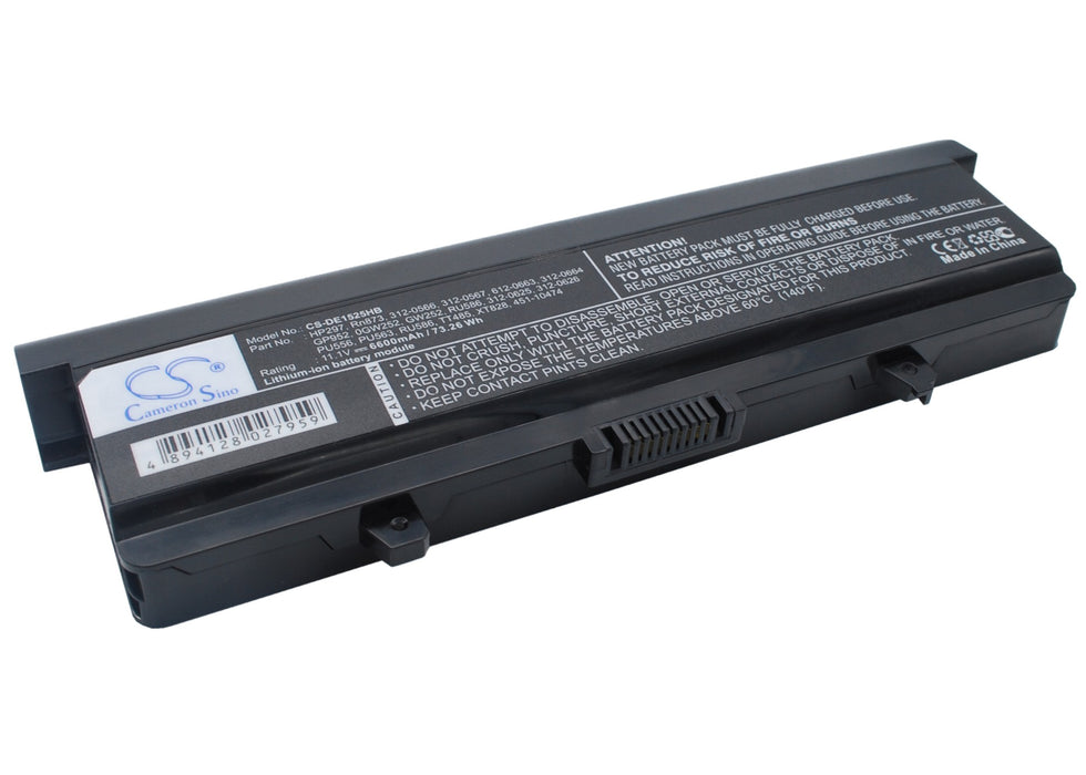 Dell Inspiron 1525 Inspiron 1526 Inspiron 1545 Inspiron 1546 Vostro 500 6600mAh Laptop and Notebook Replacement Battery-3
