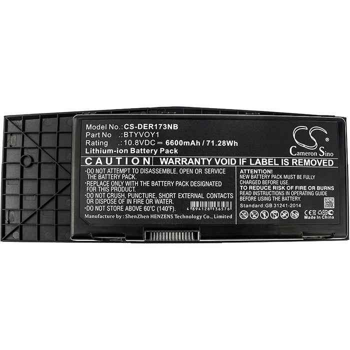 Dell Alienware M17x R3 Alienware M17x R3-3D Alienware M17x R4 Laptop and Notebook Replacement Battery-3