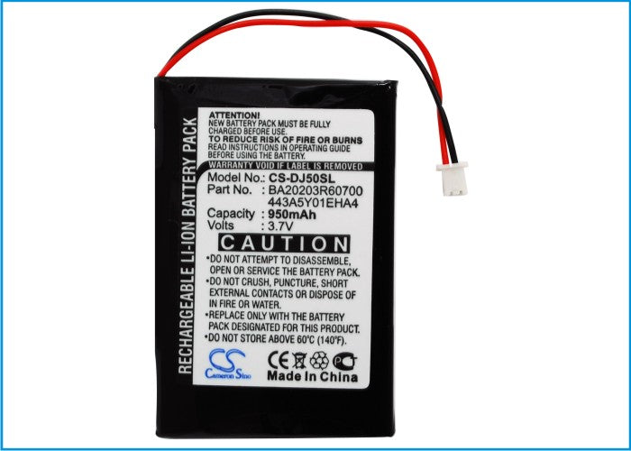 Dell Jukebox DJ 5GB Jukebox HVD3T Media Player Replacement Battery-5