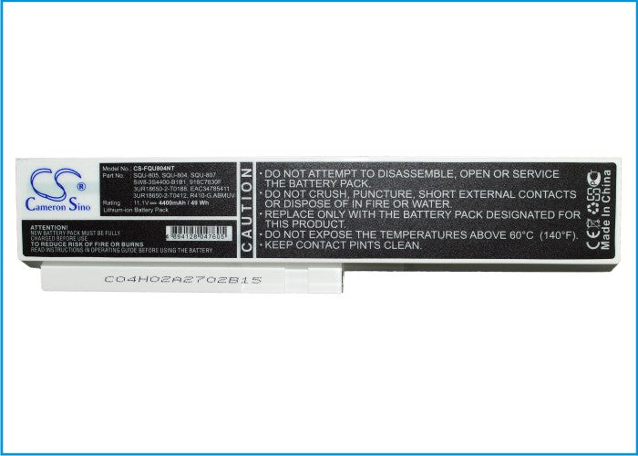 Fujitsu SW8 TW8 4400mAh White Laptop and Notebook Replacement Battery-4