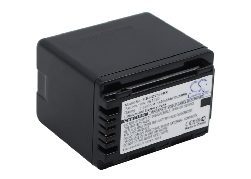 Panasonic HC-250EB HC-550EB HC-727EB HC-750EB HC-770EB HC-989 HC-V110 HC-V110GK HC-V110MGK HC-V130 HC-V210 HC-V210G 3400mAh Camera Replacement Battery-5