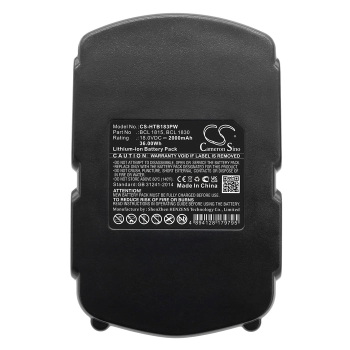 Hitachi C 18DL C 18DLX C 18DMR C 6DC C 6DD C18DLP4 CJ 18DL CJ 18DLX CJ18DLP4 CR 18DL CR 18DLX CR 18DMR CR 18DV CR18DLP4 Power Tool Replacement Battery