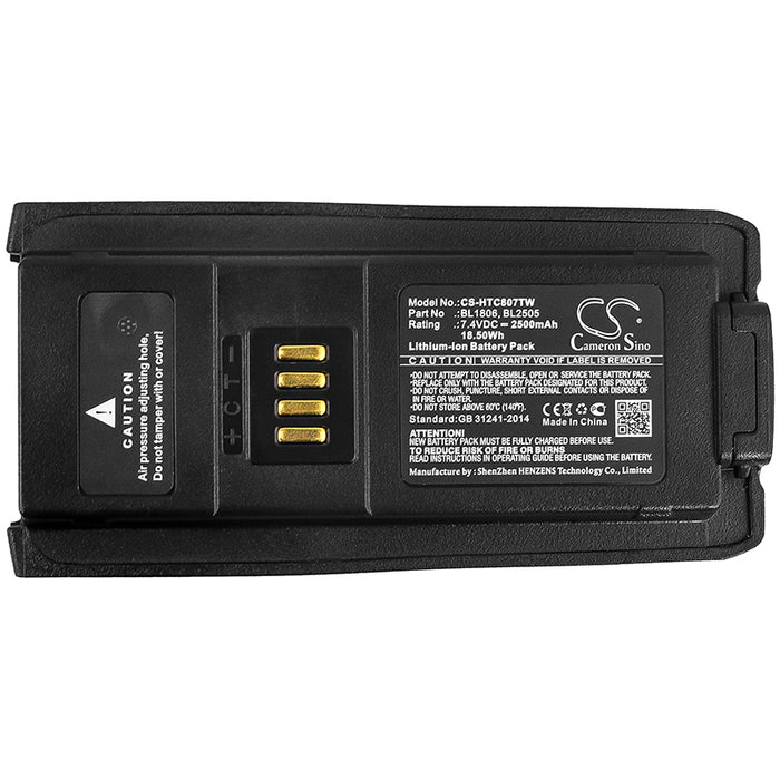 Hytera PT580H PT580H Plus 2500mAh Two Way Radio Replacement Battery-5