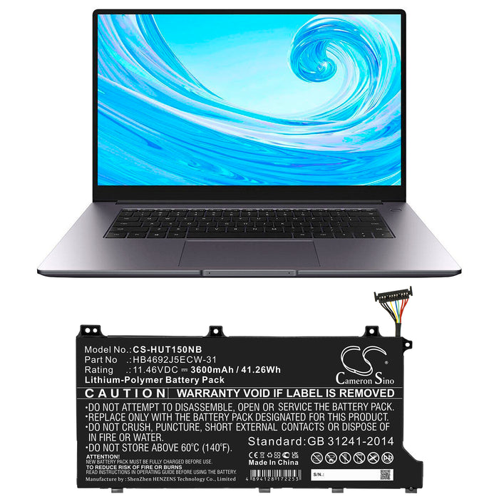 Huawei HLY-19R KPL-WOOB Magicbook 14 MagicBook 15 MagicBook 15 4500U MagicBook KPL-WOOB MagicBook Pro HLY-19R  Laptop and Notebook Replacement Battery-5