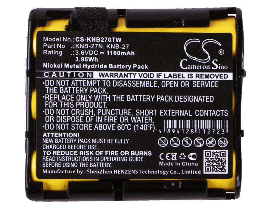Kenwood TK-3130 TK-3131 Two Way Radio Replacement Battery-5