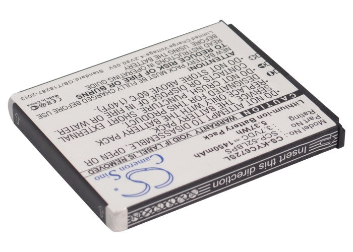 Kyocera C6522 C6522N C6721 Hydro XTRM Mobile Phone Replacement Battery-2
