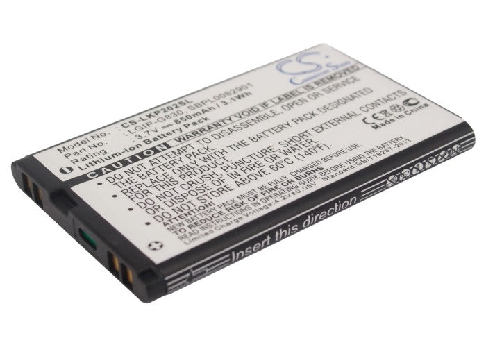 LG KG120 KG202 KG290 KP202 NX225 Replacement Battery-main