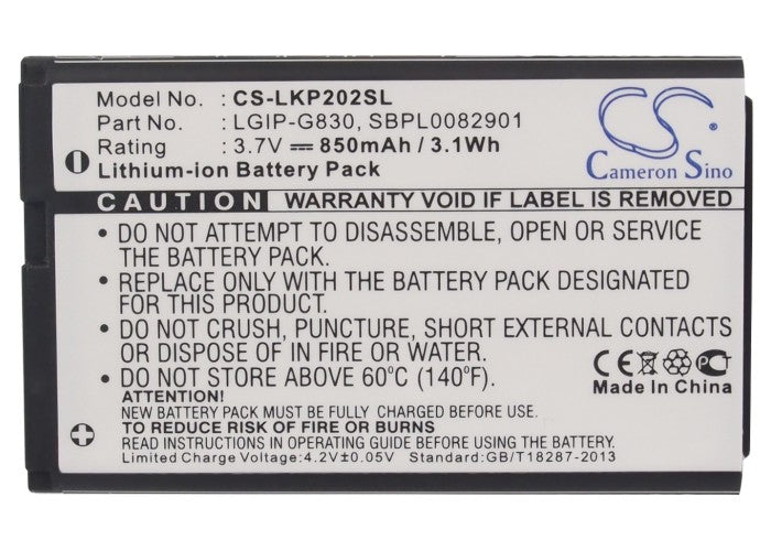 LG KG120 KG202 KG290 KP202 NX225 Mobile Phone Replacement Battery-5