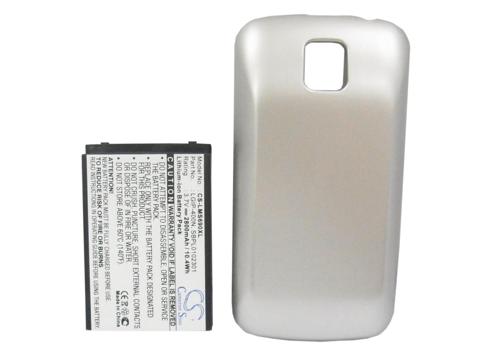 LG MS690 Optimus M Mobile Phone Replacement Battery-5