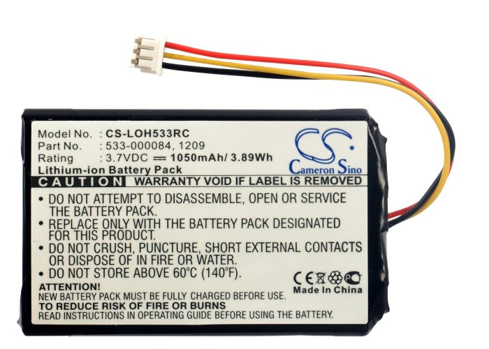 Logitech 915-000198 Harmony Touch Harmony Ultimate Harmony Ultimate One Remote Control Replacement Battery-5