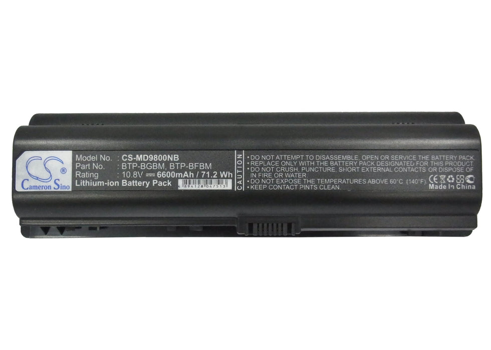 Medion MD96442 MD96559 MD96570 MD97900 MD98000 6600mAh Laptop and Notebook Replacement Battery-5