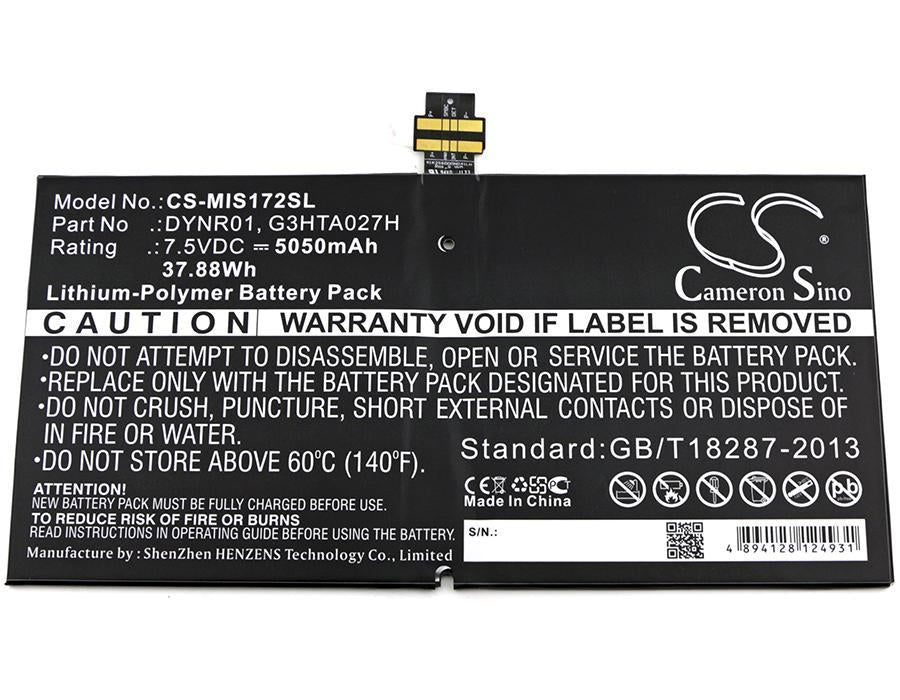 Microsoft 1724 Surface 4 Surface Pro 4 Surface Pro 4 1724 Tablet Replacement Battery-3