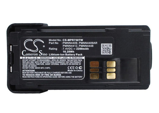 Motorola DP2600E DP4000 DP4400 DP4401 DP46 2200mAh Replacement Battery-main