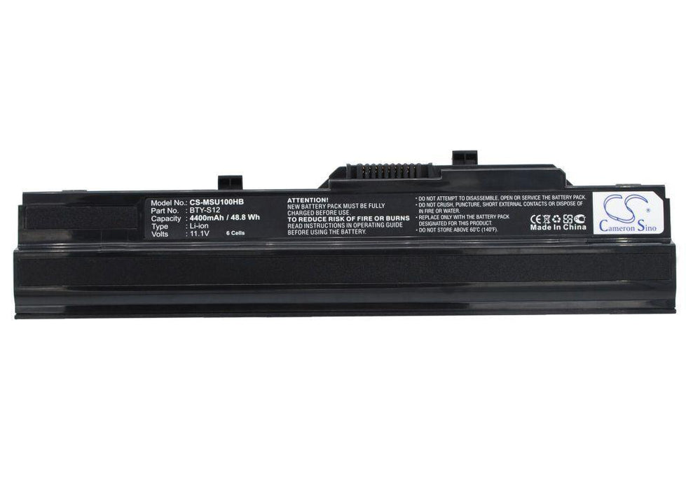 MSI 9S7-N01152-439 Wind 90 Wind MS-N Black 4400mAh Replacement Battery-main