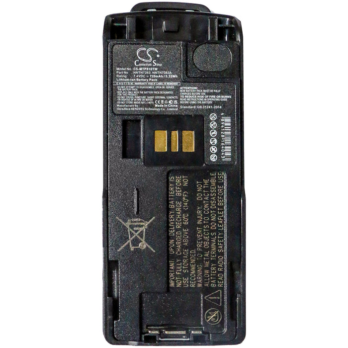 Motorola MTP810Ex MTP850Ex Two Way Radio Replacement Battery-5
