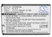 Uniscope U73 Black Barcode 750mAh Replacement Battery-5