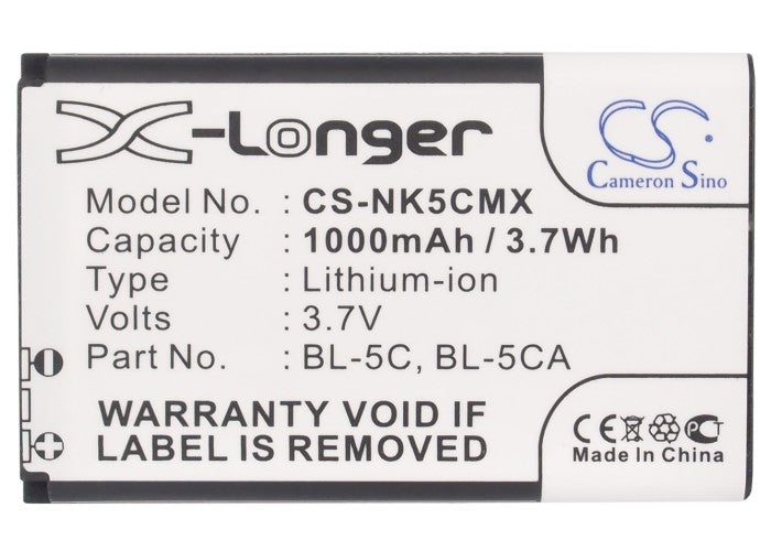 Utec V171 V181 V201 V566 Black Barcode 1000mAh Replacement Battery-5